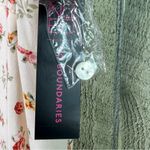 No Boundaries  Size XL(15-17)Milkmaid Floral V-Neck Button Front Shirred Back Top Photo 5