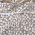 Lulus  Charmaine White Embroidered Floral Sheer Mini Dress Size S $60 Photo 8