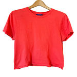 Outdoor Voices  Coral Cropped Short Sleeve T Shirt Size M Photo 0