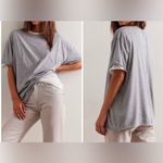 We The Free NEW Free People  Nina Tee - Heather grey - Large, XL Photo 1