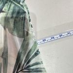 NWT Clotheshead Layered Mesh Sleeveless Tropical Floral Top Small White‎ Green White Photo 4