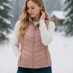 The North Face Aconcagua 550 Down Vest Women’s M Pink Evening Sand F256 Photo 4