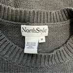 Snowflake Gray Sweater Women’s Size Medium Knit Jumper Classic North Style Photo 4