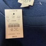 J.Crew  Women's Striped Button-Shoulder Crewneck Pullover Sz L‎ Blue Long Sleeve Photo 12