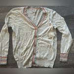 st. john's bay New  Long Sleeve Button Up Striped Cardigan Sweater Petite Small Photo 1