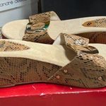 G.C. shoes  open toes snakeskin slip ons.3” heels 8 Photo 2