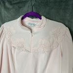 Vanity Fair Vintage ‎ Robe Medium Pink Long Full Length Zip Front 70s 80s NWT Photo 4