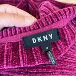 DKNY  Purple Chenille Ribbed Crop Sweater Photo 6