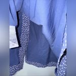 Gap  Blue White Polka Dot Button Down‎ A Line Midi Skirt Size 2 Photo 4