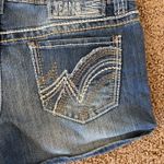 Hydraulic ‎ Medium Wash Embroidered Pockets Low Rise Denim Jean Shorts 11/12 NEW Photo 12