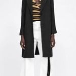 ZARA NEW  Linen blend Gray With Pockets Light Coat Photo 0