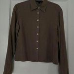 Boden brown linen blouse size 12 Photo 0