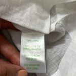 Lilly Pulitzer White Linen Tunic large V Neck Top Vacation Summer Photo 3