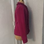 Spense Long Sleeve Magenta Ruffle Lined Blazer S Corporate Siren Dopamine Barbie Pink Photo 3