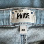 Paige Women’s Genevieve Light Wash High Rise Stretch Bell Bottom Flared Jeans 30 Photo 3