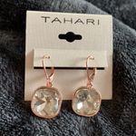 Tahari  Cushion Square Fancy Stones Earrings With Lever Back French Hook Photo 0