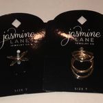 Jasmine  Lane Size 7 Gold Tone Ring Set Photo 0