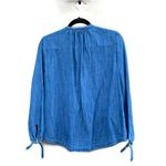 Madewell  Chambray Denim Tie Sleeve Shirt Photo 2