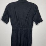 Reformation ‎ Black Linen Jumpsuit Photo 2