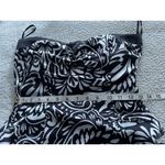 Speechless Strapless Tired Bubble Hem Mini Dress Black/White Paisley Print Sz 5 Photo 9