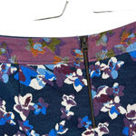 Anthropologie  Maeve Cardana Mini Skirt Floral Brocade Blue Purple Size US‎ 4 Photo 6