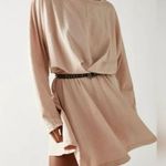 Free People  Beach Santa Maria Blush Long Sleeve Mini Dress Size Medium Photo 0