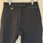 Black Fera Ski Pants sz 10 Long Tailored Stirrup Insulated Ski Pants Wool Blend Photo 6