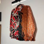Soft Surroundings Tigris Button Up Silk Shirt Size PL Petite Large Abstract NWOT Photo 1