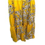 Nanette Lepore Floral Yellow Sleeveless Mock Neck Pleated Fit & Flare Dress 6 Photo 5