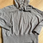 Madewell  100% cotton Gray Knit Hoodie size small Photo 4