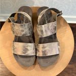 Pierre Dumas  Wedge Sandals‎ in Metallic Photo 2