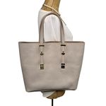 India Hicks Gray Pebble Leather Adjustable Length Strap Solitaire Tote Bag Photo 2
