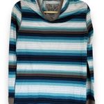 Mambo Australia Women’s XL Blue Striped Long Sleeve Hooded Shirt • U.S. Size 10 Photo 0