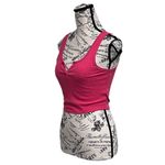 Aeropostale Vtg Y2k Pink Crop Top Ribbed Hippie Coastal Beach Boho Balletcore S Photo 1