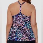 Island Escape Underwire Tankini Top Black Size 18W Photo 1