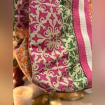 Tommy Hilfiger  Colorful Fabric And Faux Leather Satchel Handbag Shoulder Bag NWT Photo 2