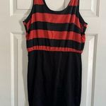 Forever 21 Vintage Y2K  Striped Bandage Skirt Dress summer red black Large Photo 0