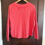 Free People  We The Free Don't Forget Me Pink Slub Asymmetrical Henley Small Photo 3