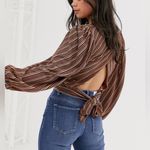 Free People Fall Nights Wrap Front Top Open Back Photo 1