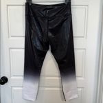 Zyia  Black Metallic Ombre Light n Tight Hi-Rise Leggings LG NWT Photo 3