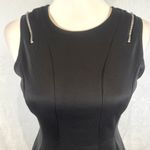 Hot Gal  black zipper sleeve fit and flare mini dress size small Photo 1