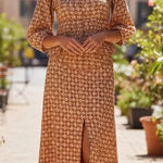 Lost + Wander  Set- Golden Dawn Top+Golden Dawn Midi Skirt Photo 0