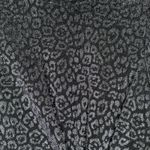 Calvin Klein Calvin‎ Klein Dress Womens 8 Black Silver Cheetah Leopard Print Ruched Edgy Punk Photo 5