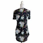 Workshop Republic Clothing Women's Black Floral Top Blouse Medium Photo 3