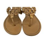 Tory Burch  Miller Signature Logo Thong Sandal Light Sand Slip Ons Women’s Size 8 Photo 5