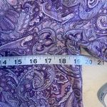 Ralph Lauren Lauren  Purple Paisley Nightshirt Pajama Embroidered Size S Designer Photo 8