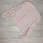 Vintage Peggy Jennings tweed pastel woven bolero jacket peacoat w/ pearl buttons Pink Size 8 Photo 3