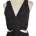 MISA Los Angeles  Athema Cutout Waist Sleeveless Maxi Dress Black Size L NWT Photo 8