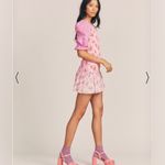 Love Shack Fancy New! Pink Floral Lupa Mini Dress Sz XS $395 Photo 3