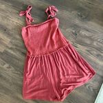 See You Monday  burnt orange smocked romper Photo 1